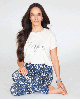 Loose T-Shirt One Love by Nina Heitmann - weiß | color:weiß |yoga t-shirt nina heitmann yoga |t-shirt one love