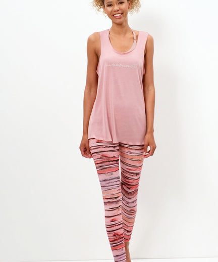 Loose Tank Namaste Tencel™ - rosa | color:rosa |yoga tank tencel namaste rosa | yogakleidung