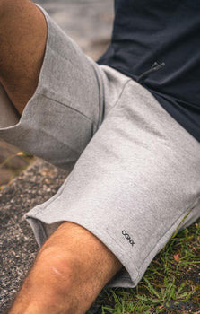 Perfect Shorts Bio Baumwolle - grau | color:grau |yoga shorts männer grau bio baumwolle