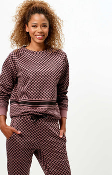 Sweatshirt Keffiah (Slim Fit) - rosa | color:rosa |yoga sweater keffiah rosa