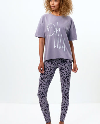 Soft Boxy T-Shirt Ohlala Bio Baumwolle - lila | color:lila |t-shirt ohlala lila bio baumwolle