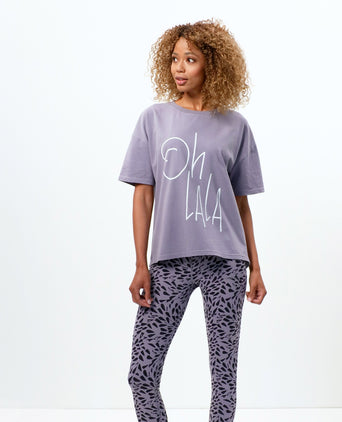 Soft Boxy T-Shirt Ohlala Bio Baumwolle - lila | color:lila |t-shirt ohlala lila bio baumwolle