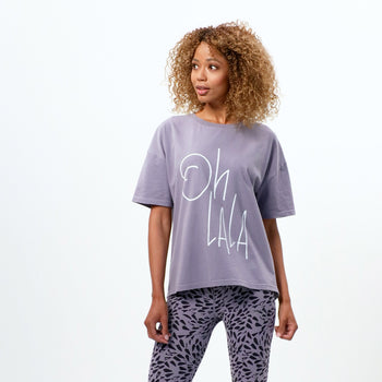 Soft Boxy T-Shirt Ohlala Bio Baumwolle - lila | color:lila |t-shirt ohlala lila bio baumwolle