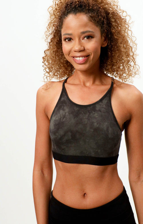 | color:grün |yoga soft bh batik grün leichter support