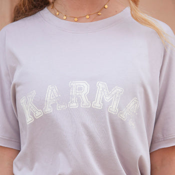 | color:lila | yoga damen boxy t-shirt sora | bio baumwolle tencel | t-shirt karma | yoga damen t-shirt nachhaltig