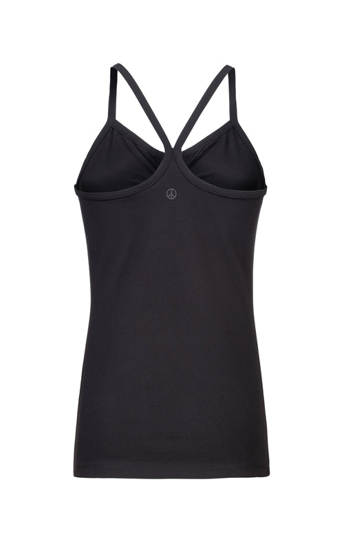 | color:schwarz |enges yoga tank schwarz baumwolle