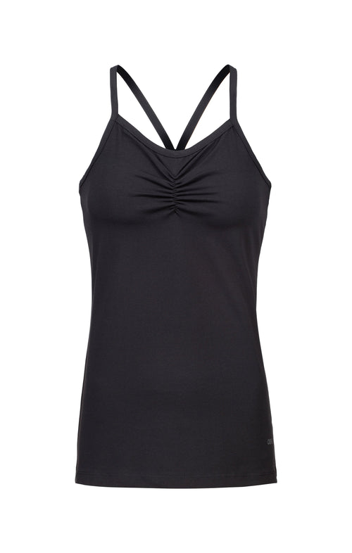 | color:schwarz |enges yoga tank schwarz baumwolle