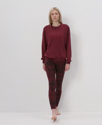 | color:rot |yoga sweater om rot bio baumwolle