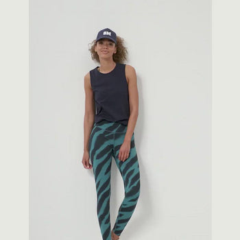 | color:grün |yoga sport leggings zebra grün