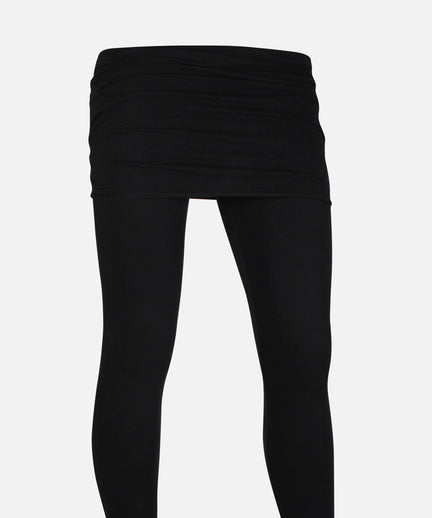 | color:schwarz |leggings mit rock schwarz baumwolle