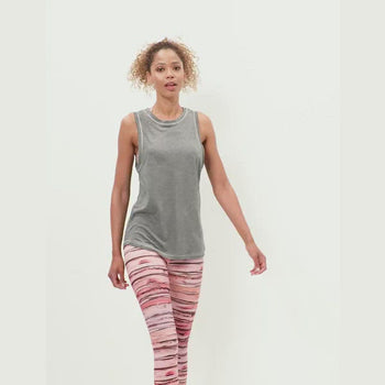 | color:dunkel grau |yoga Tank tencel dunkel grau |yogakleidung