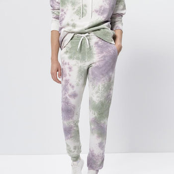 | color:grün |batik hose weiss grün