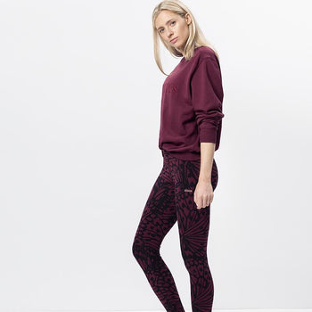 | color:rot |yoga leggings rot bio baumwolle |yoga leggings blickdicht