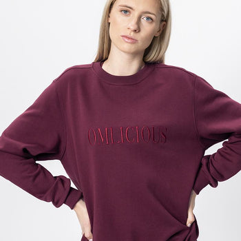 | color:rot |yoga sweater om rot bio baumwolle