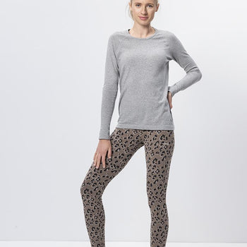 | color:braun |leggings leo yoga braun bio baumwolle nachhaltig