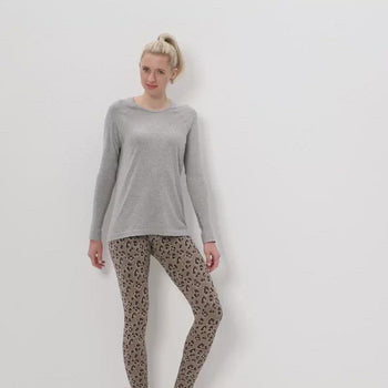| color:braun |leggings leo yoga braun bio baumwolle nachhaltig