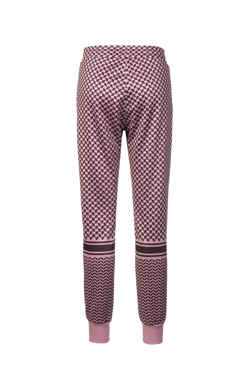 | color:rosa |yoga hose rosa keffiah |yogakleidung