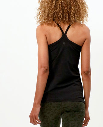 | color:schwarz |enges yoga tank schwarz baumwolle