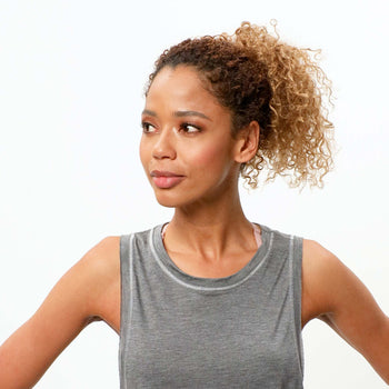 | color:dunkel grau |yoga Tank tencel dunkel grau |yogakleidung