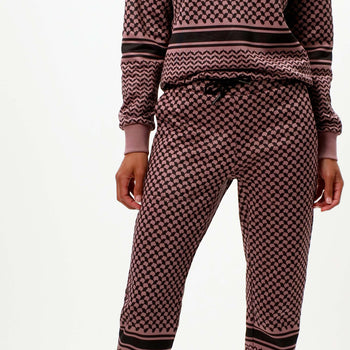 | color:rosa |yoga hose rosa keffiah |yogakleidung