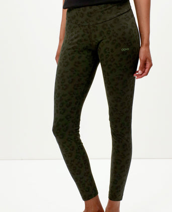 | color:grün |Yoga leggings leo baumwolle grün