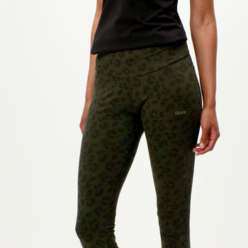 | color:grün |Yoga leggings leo baumwolle grün