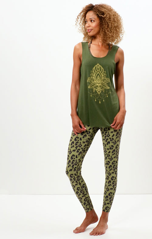| color:grün |yoga tank lotus tencel |yoga kleidung