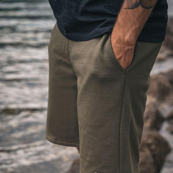 | color:grün |yoga shorts männer grün bio baumwolle
