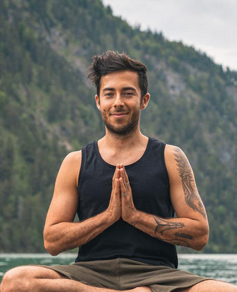 | color:schwarz |yoga tank männer schwarz